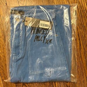 Princess Polly Miami Vice Pants - Blue. Brand new with tags. Size 2.